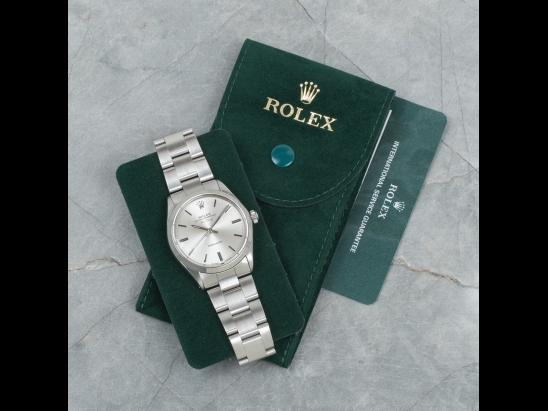 Ролекс (Rolex) AirKing 34 Oyster Silver Lining Dial - Rolex Service Guarantee 5500 